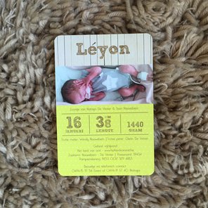 Geboortekaart Léyon
